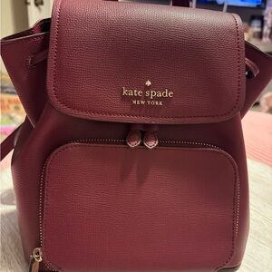 Kate Spade Deep Red Backpack